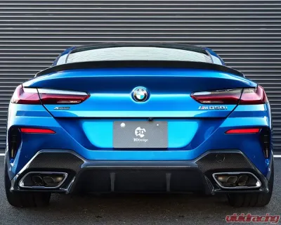 3D Design OEM Exhaust Carbon Fiber Rear Diffuser BMW G14 | G15 M-Sport| M850i Coupe and Convertible Only 2015-2023 - 3108-31511
