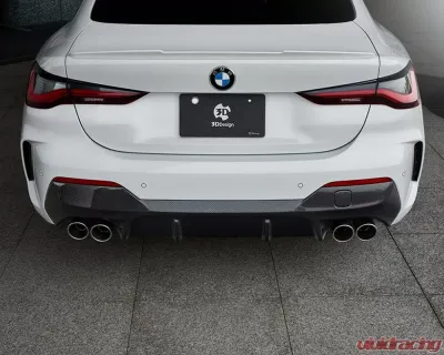 3D Design Carbon Fiber Rear Diffuser BMW G22 | G23 4-Series M-Sport 2020-2023 - 3108-32212