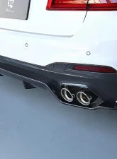 3D Design Type 1 Carbon Fiber Rear Diffuser BMW G30 5-Series M-Sport 2017-2023                                     - 3108-33012 - Image 2