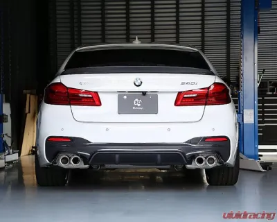 3D Design Type 2 Carbon Fiber Rear Diffuser BMW G30 5-Series M-Sport 2017-2023 - 3108-33021