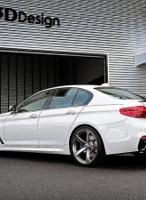 3D Design Type 2 Carbon Fiber Rear Diffuser BMW G30 5-Series M-Sport 2017-2023                                     - 3108-33021 - Image 4