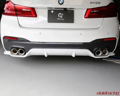 3D Design Type 1 Carbon Fiber Rear Diffuser BMW G31 5-Series M-Sport 2017-2023 - 3108-33111