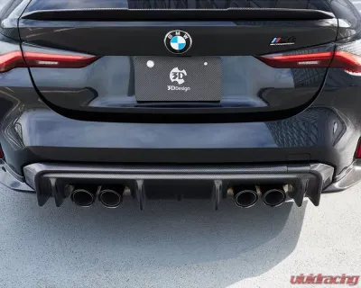 3D Design Upper and Lower Carbon Fiber Rear Diffuser Set BMW G82 M4 2021-2025 - 3108-38222
