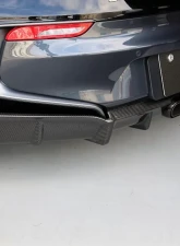 3D Design Carbon Fiber Rear Diffuser with Titanium Exhaust Set BMW i8 I12 2015-2017                                     - 3108-51222 - Image 4