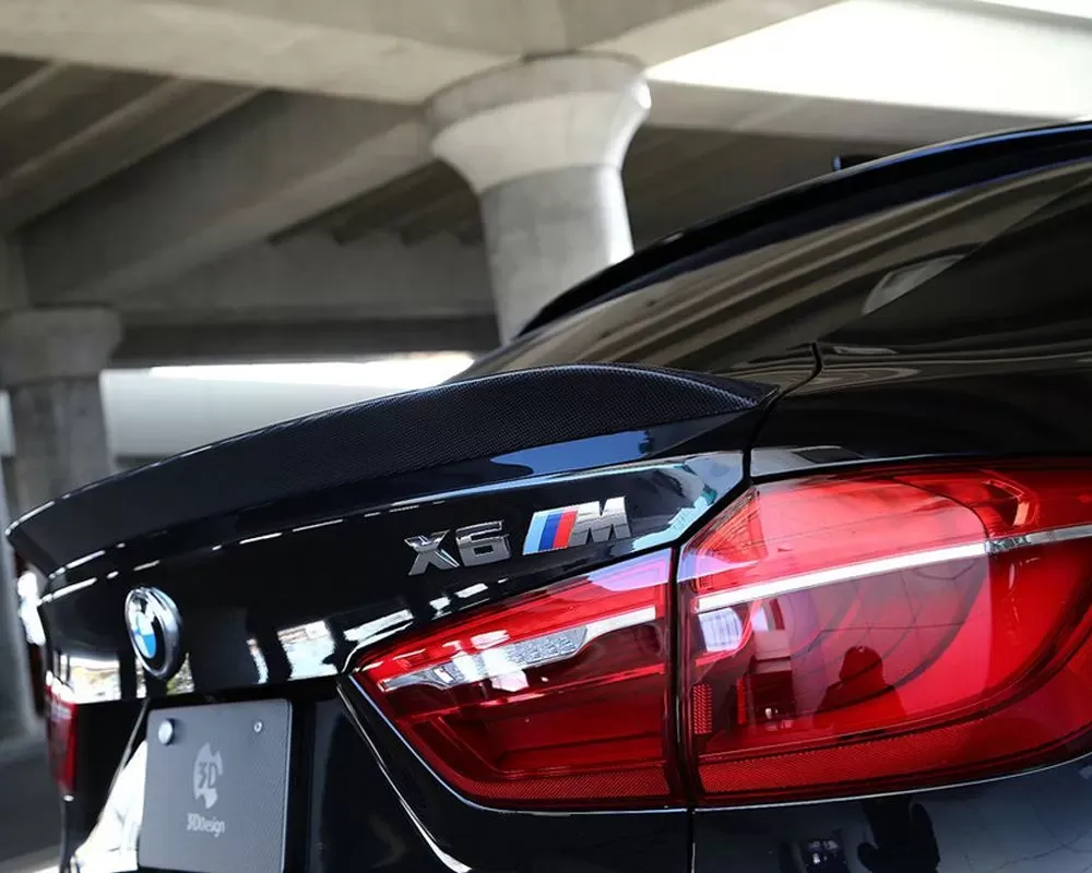 3D Design Carbon Fiber Trunk Spoiler BMW F16 X6M | F86 X6M - 3109-21611