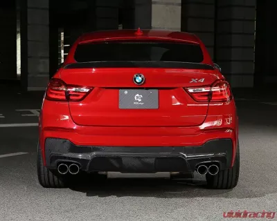 3D Design Carbon Fiber Trunk Spoiler BMW F26 X4 M-Sport 2013-2018 - 3109-22621