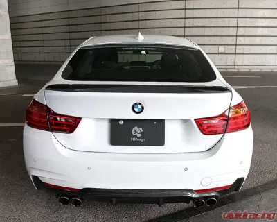 3D Design Carbon Fiber Trunk Spoiler BMW F36 4-Series GranCoupe Models 2018-2019 - 3109-23621