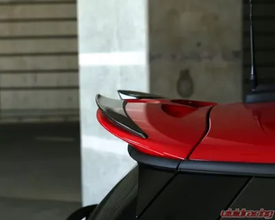 3D Design Carbon Fiber Roof Spoiler Extension - 3110-25611