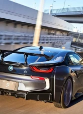 3D Design Carbon Fiber Racing Wing for BMW i8 2014-2017, Prepreg 2x2 Weave, Lightweight                                     - 3111-51211 - Image 2