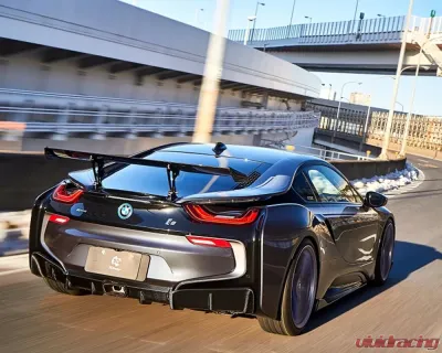 3D Design Carbon Fiber Racing Wing for BMW i8 2014-2017, Prepreg 2x2 Weave, Lightweight - 3111-51211