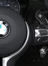 3D Design Dry Carbon Fiber Silver Shift Paddle Set BMW X5M F85 | X6M F86 | M2 F87 | M3 F80 | M4 F82 | M5 F10 | M6 F06 | F12 | F13 2012-2023                                     - 6101-00312 - Image 7