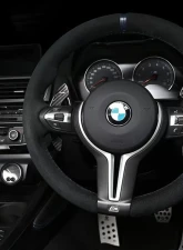 3D Design Dry Carbon Fiber Silver Shift Paddle Set BMW X5M F85 | X6M F86 | M2 F87 | M3 F80 | M4 F82 | M5 F10 | M6 F06 | F12 | F13 2012-2023                                     - 6101-00312 - Image 9