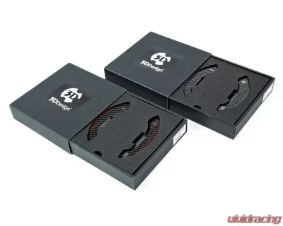 3D Design Carbon Fiber Red Shift Paddle Set for Mini Cooper F54 F56 F60 Automatic - 6101-00323