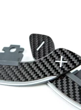 3D Design Dry Carbon Fiber Silver Shift Paddle Set for BMW 5-Series, 7-Series, 8-Series, M5, X3, X4, X5, X7                                     - 6101-00332 - Image 4