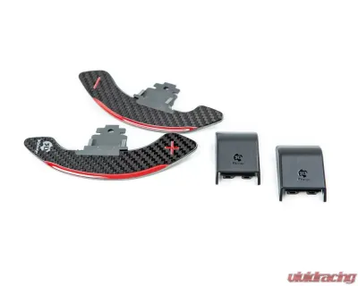 3D Design Dry Carbon Fiber Red Shift Paddle Set - 6101-00333