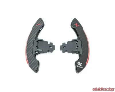 3D Design Dry Carbon Fiber Red Shift Paddle Set - 6101-00333
