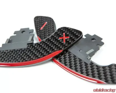 3D Design Dry Carbon Fiber Red Shift Paddle Set - 6101-00333