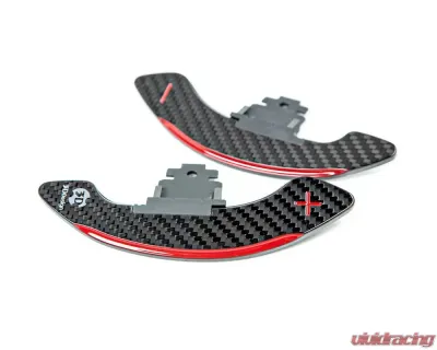3D Design Dry Carbon Fiber Red Shift Paddle Set - 6101-00333