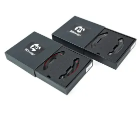 3D Design Carbon Fiber Silver Shift Paddle Set
