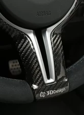 3D Design Carbon Fiber Steering Wheel Trim for BMW M2/M3/M4 (2015-2020) & M5/M6 (2012-2018)                                     - 6302-00111 - Image 3