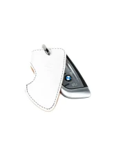 3D Design Type C Universal White Leather Key Case with Grey Stitching                                     - 7105-0132 - Image 5