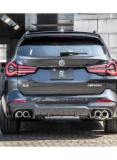3D Design CFRP Rear Quad Tips Diffuser BMW G01 X3 LCI | M-Sport | M40d 2019-2024                                     - 3108-30131 - Image 5