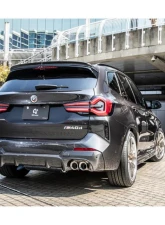 3D Design CFRP Rear Quad Tips Diffuser BMW G01 X3 LCI | M-Sport | M40d 2019-2024                                     - 3108-30131 - Image 6