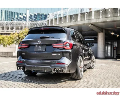 3D Design CFRP Rear Quad Tips Diffuser BMW G01 X3 LCI | M-Sport | M40d 2019-2024 - 3108-30131