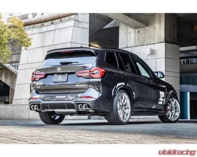 3D Design CFRP Rear Quad Tips Diffuser BMW G01 X3 LCI | M-Sport | M40d 2019-2024 - 3108-30131