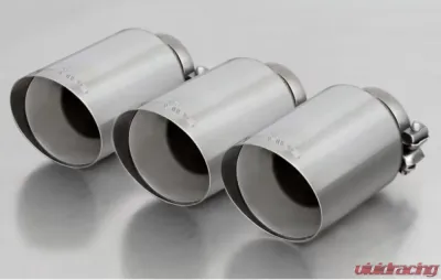 Remus Straight Chrome Tail Pipe Set 102mm Triple Tip Honda Civic Type-R 2018-2021 - 0036 70SGR