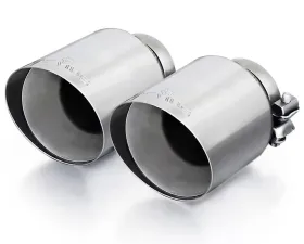 Remus 102mm Short Style Angled Straight Cut Chrome Tail Pipe Set (Quad Tips)