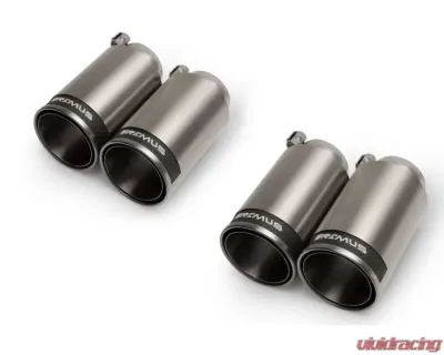 Remus Stainless Steel Axleback Exhaust w/Front Silencer & Polished Tail Pipe Set Volkswagen Golf R 2.0l TSI 2015-2017 - 956014 0500 956014 0300 0046 98CR