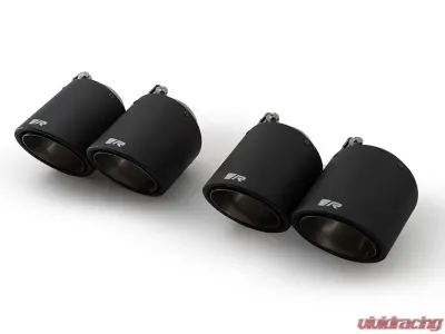 Remus 102mm Carbon Short Style Angled with Titanium Internals Tail Pipe Set Quad Tips - 0446 70CSR