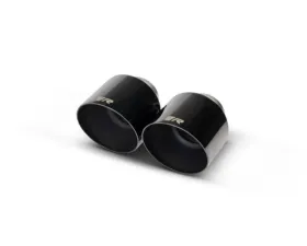 Remus 115mm Angled Stamped Black Chrome Tail Pipe Set Toyota GR Supra 2020-2024