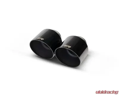 Remus 115mm Angled Stamped Black Chrome Tail Pipe Set Toyota GR Supra 2020-2024 - 0426 80SABR