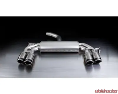 Remus Cat Back Exhaust with 84mm Angled and Carbon Ring Tail Pipe Set Volkswagen Golf VI 2011 - 955108 1584CS