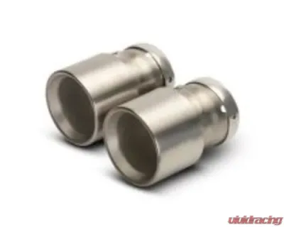 Remus 100mm Brushed Titanium Tail Pipe Set - 0048 70TI