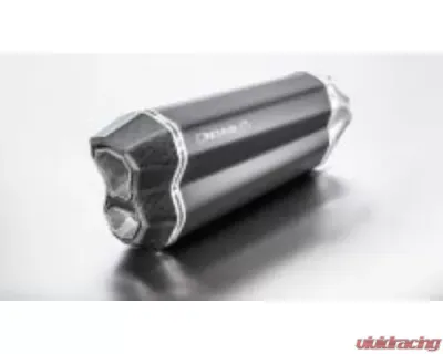 Remus 65mm Black Stainless Steel Racing Slip On Sport Exhaust System w/ Removable Sound Insert BMW R1200 2017+ - 0584783 088117