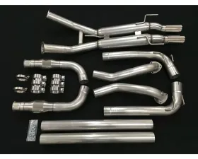 Belanger Rear Exit Catback Exhaust w/ Polished Tips & Mid Pipes Dodge Viper 1996-2002