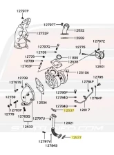 Mitsubishi OEM Turbo Oil Return Line Gasket Mitsubishi Evolution I-X 1992-2015                                     - MR258477 - Image 3