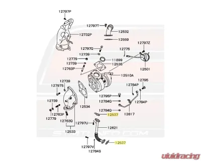 Mitsubishi OEM Turbo Oil Return Line Gasket Mitsubishi Evolution I-X 1992-2015 - MR258477
