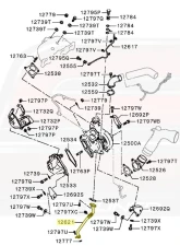 Mitsubishi OEM Turbo Oil Return Line Mitsubishi Evolution X CZ4A 2008-2015                                     - MIT-1225A181 - Image 5