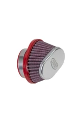 BMC 50mm Inlet | 65mm H Conical Carburetor Filter with Chrome Top                                     - FBPF50-70SS - Image 2