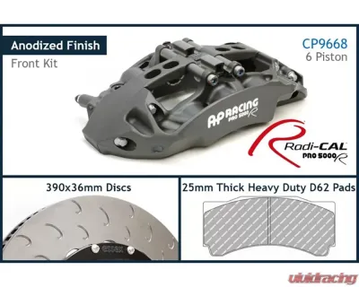 AP Racing Essex Front CP9668-2/3S7L 6 pot ANO 390x36/72V D62 Radi-CAL Heavy-Duty Competition Brake Kit Chevrolet Gen.6 Camaro | Cadillac Coupe | Sedan  2016+ - 13.01.10140