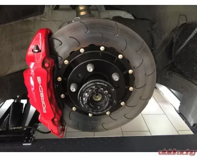 AP Racing Front 408x34mm 2-piece S Vane Competition J Hook Disc Pair Front Porsche 992 GT3 Iron 2022+ - 13.01.20038