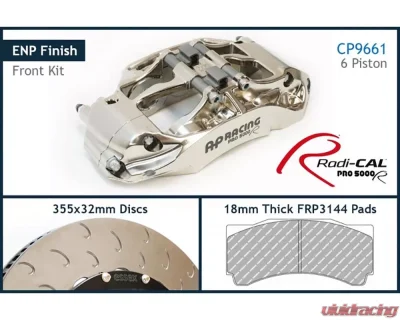 AP Racing Essex Front CP9661-2/3S4L 6 pot 355x32/72V Radi-CAL ENP Competition Brake Kit Porsche 986 | 987 Boxster | Boxster S | Cayman | Cayman S | 997.1 Base 1996-2012 - 13.01.10054-ENP