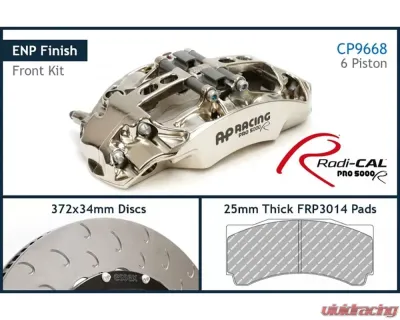 AP Racing Essex Front CP9668-2/3S7L 6 pot 372x34/72V Radi-CAL ENP Competition Brake Kit Audi RS 3 MK3 8V 2017+ - 13.01.10094-ENP