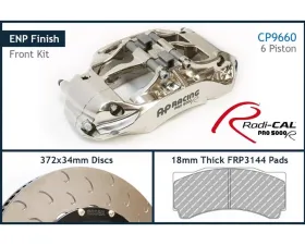 AP Racing Essex Front CP9660-2/3S4L 6 pot 372x34/72V Radi-CAL ENP Competition Brake Kit Ford Mustang S550 2015+