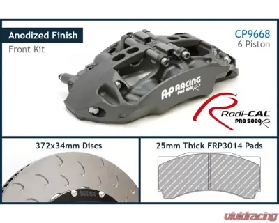 AP Racing Essex Front CP9668-2/3S7L 6 pot ANO 372x34/72V Radi-CAL Competition Brake Kit Nissan 370Z 2009-2020 - 13.01.10160