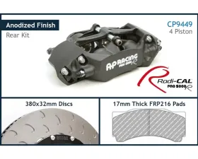 AP Racing Essex Rear CP9449-2/3S4L 4 pot ANO 380x32/72V Radi-CAL Competition Brake Kit McLaren 620R 2021+